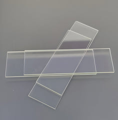 Microscope Transparent Glass Slides (75 x 25 x 1.3 mm) - Pack of 100 | High-Quality Transparent Blank Slides for Microscopy