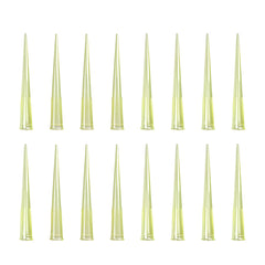 Universal Transparent Micropipette Plain Tips 2-200 ul Pack of 1000pcs -Yellow Colour