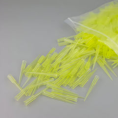 Universal Transparent Micropipette Plain Tips 2-200 ul Pack of 1000pcs -Yellow Colour