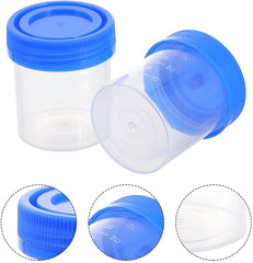Plastic Transparent Urine Container 50ML Non -Sterilized (Pack of 50)