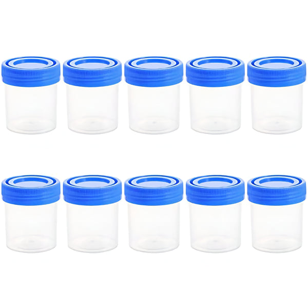 Plastic Transparent Urine Container 30ML Non -Sterilized (Pack of 50)