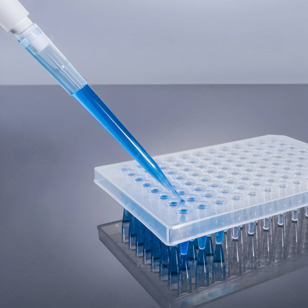 Universal Transparent Plain Micropipette Tips 1000ul (Blue) - Pack of 500